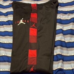Jordan Black and Red Athletic Pants